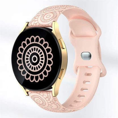 Carven Pattern Silicone Wrist Strap Universal Smart Bracelet Band 20mm