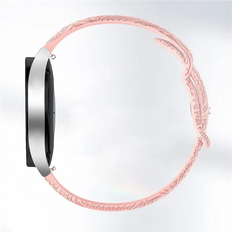 Carven Pattern Silicone Wrist Strap Universal Smart Bracelet Band 20mm