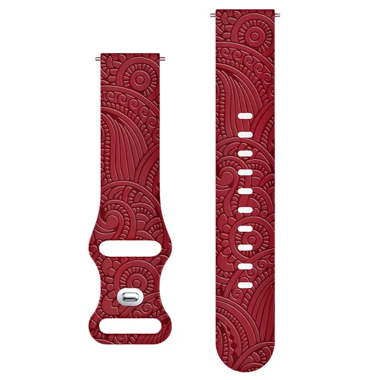 Carven Pattern Silicone Wrist Strap Universal Smart Bracelet Band 20mm