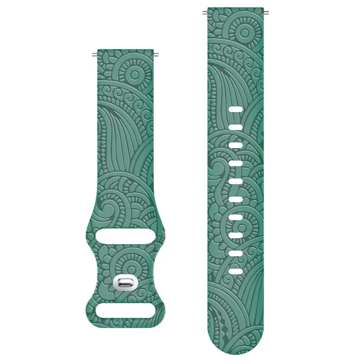Carven Pattern Silicone Wrist Strap Universal Smart Bracelet Band 20mm
