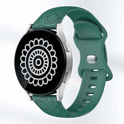 Carven Pattern Silicone Wrist Strap Universal Smart Bracelet Band 20mm
