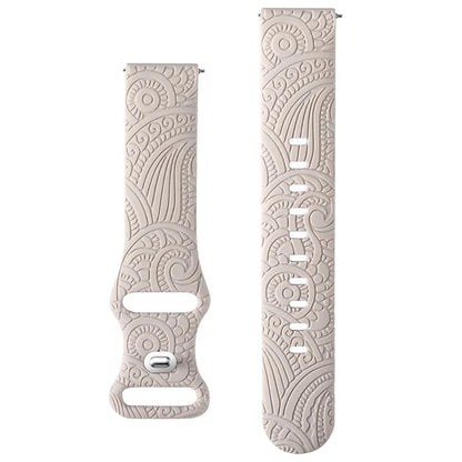 Carven Pattern Silicone Wrist Strap Universal Smart Bracelet Band 20mm