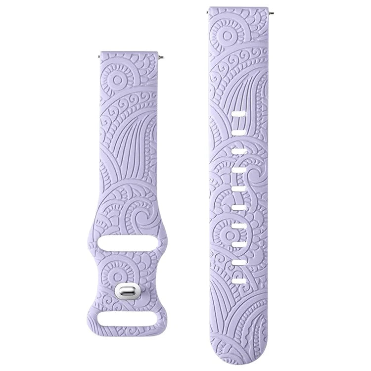 Carven Pattern Silicone Wrist Strap Universal Smart Bracelet Band 20mm