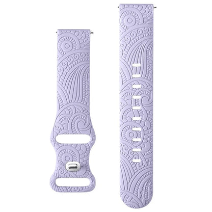 Carven Pattern Silicone Wrist Strap Universal Smart Bracelet Band 20mm