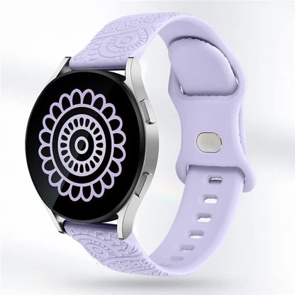 Carven Pattern Silicone Wrist Strap Universal Smart Bracelet Band 20mm