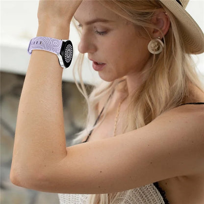 Carven Pattern Silicone Wrist Strap Universal Smart Bracelet Band 20mm