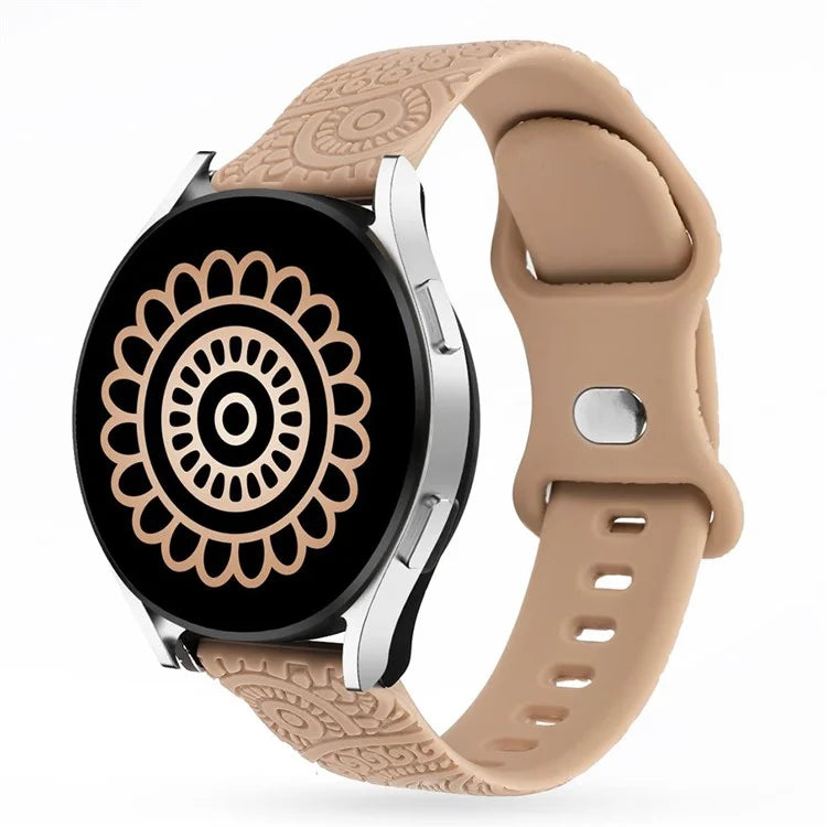 Carven Pattern Silicone Wrist Strap Universal Smart Bracelet Band 20mm