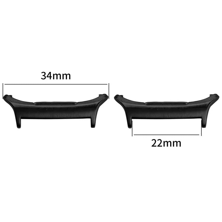 1 Pair Watch Band Connector for Samsung Galaxy Watch Ultra 47mm Stainless Steel Adapter - Black