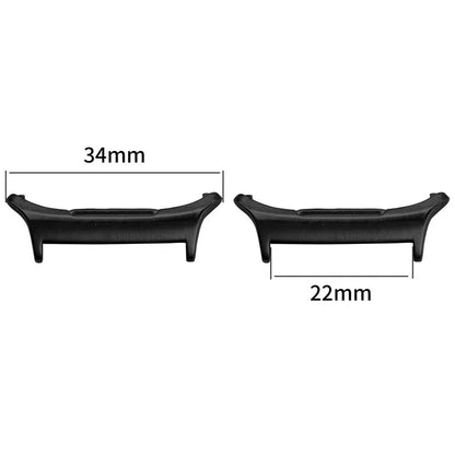 1 Pair Watch Band Connector for Samsung Galaxy Watch Ultra 47mm Stainless Steel Adapter - Black