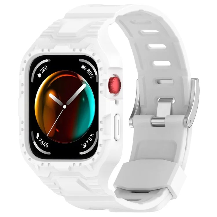 For Huawei Watch Fit 3 Silicone Band Wrist Strap with Watch Case