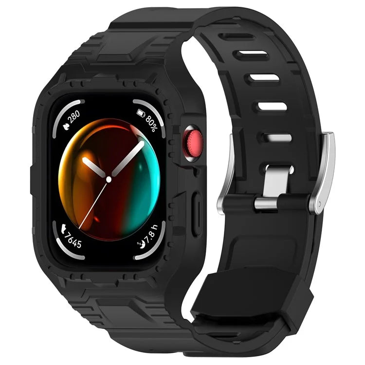 For Huawei Watch Fit 3 Silicone Band Wrist Strap with Watch Case