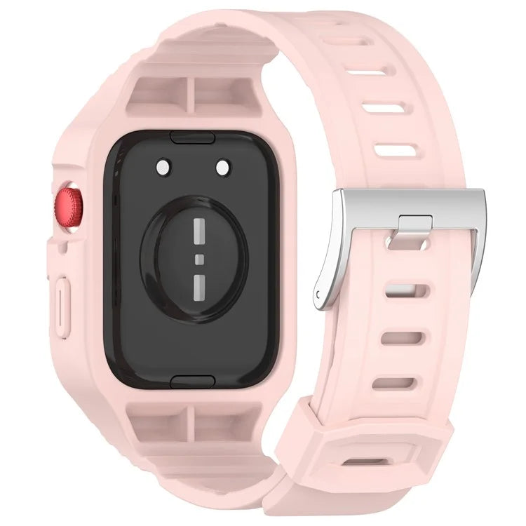 For Huawei Watch Fit 3 Silicone Band Wrist Strap with Watch Case