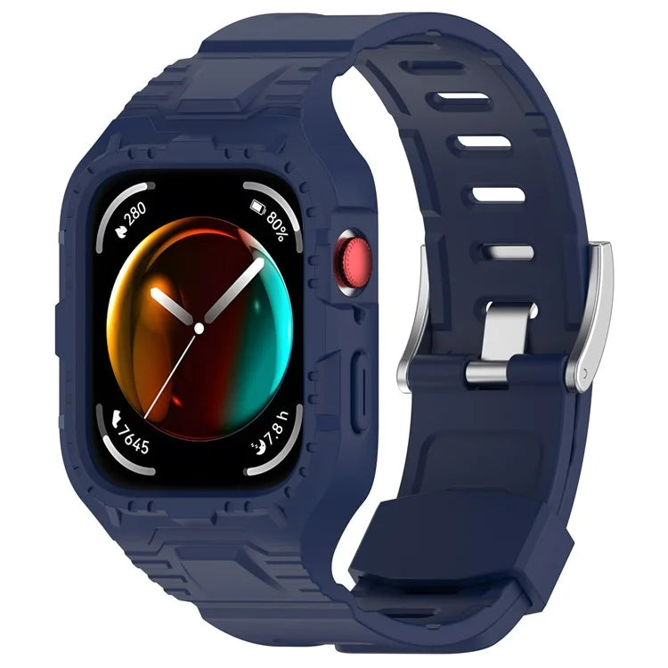 For Huawei Watch Fit 3 Silicone Band Wrist Strap with Watch Case