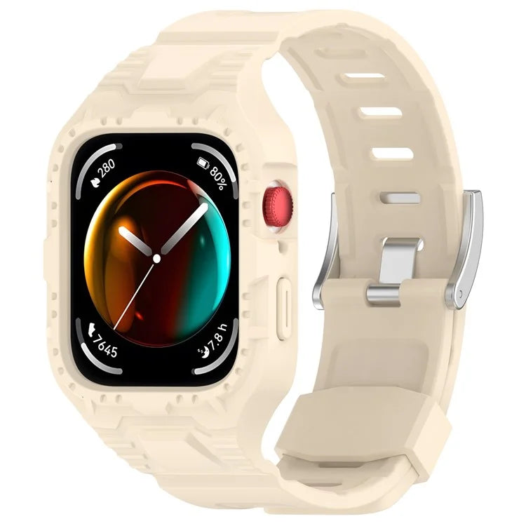 For Huawei Watch Fit 3 Silicone Band Wrist Strap with Watch Case