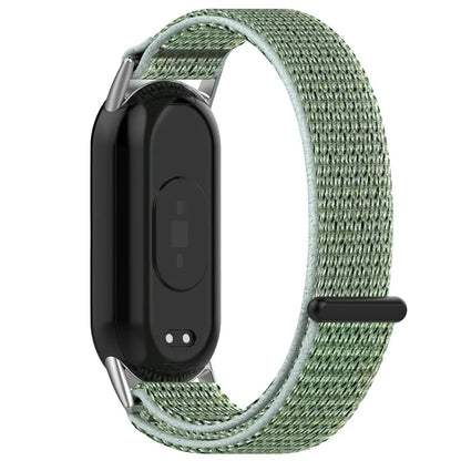 For Xiaomi Mi Band 9 NFC / 9 / Smart Band 8 NFC / 8 Nylon Wrist Strap Bracelet Band with Magic Tape