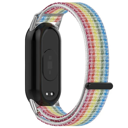 For Xiaomi Mi Band 9 NFC / 9 / Smart Band 8 NFC / 8 Nylon Wrist Strap Bracelet Band with Magic Tape