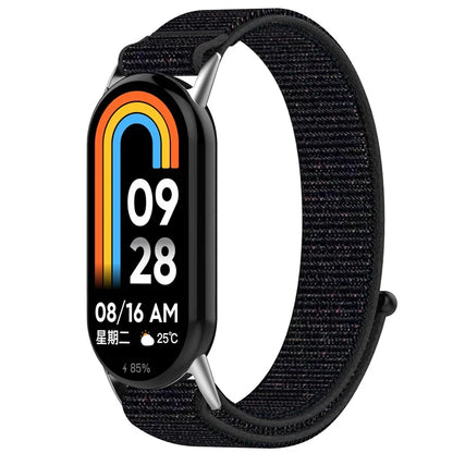For Xiaomi Mi Band 9 NFC / 9 / Smart Band 8 NFC / 8 Nylon Wrist Strap Bracelet Band with Magic Tape