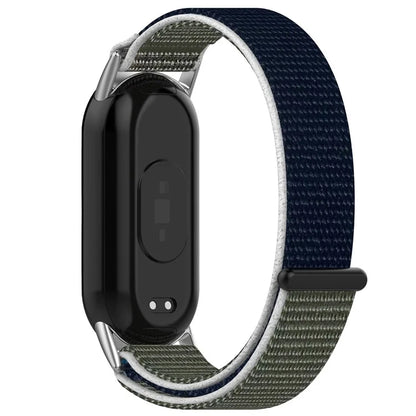 For Xiaomi Mi Band 9 NFC / 9 / Smart Band 8 NFC / 8 Nylon Wrist Strap Bracelet Band with Magic Tape