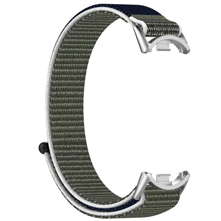 For Xiaomi Mi Band 9 NFC / 9 / Smart Band 8 NFC / 8 Nylon Wrist Strap Bracelet Band with Magic Tape