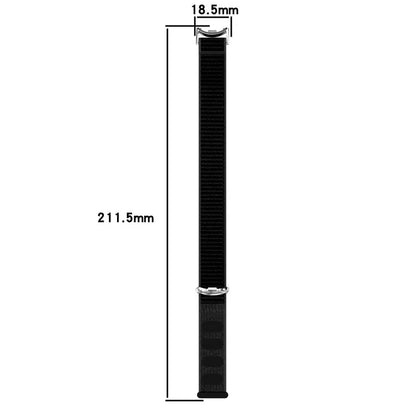 For Xiaomi Mi Band 9 NFC / 9 / Smart Band 8 NFC / 8 Nylon Wrist Strap Bracelet Band with Magic Tape