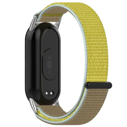 For Xiaomi Mi Band 9 NFC / 9 / Smart Band 8 NFC / 8 Nylon Wrist Strap Bracelet Band with Magic Tape