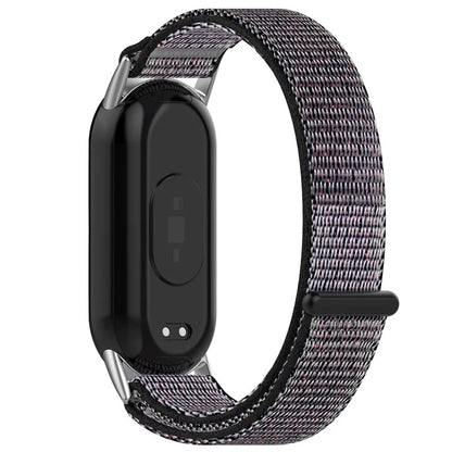 For Xiaomi Mi Band 9 NFC / 9 / Smart Band 8 NFC / 8 Nylon Wrist Strap Bracelet Band with Magic Tape