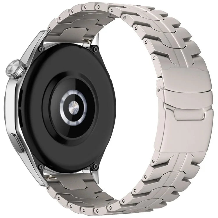 For Huawei Watch GT 4 46mm / Watch 4 / 4 Pro / GT / Samsung Galaxy Watch3 45mm Titanium Alloy Strap 22mm Safety Buckle Watch Band