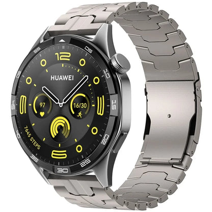 For Huawei Watch GT 4 46mm / Watch 4 / 4 Pro / GT / Samsung Galaxy Watch3 45mm Titanium Alloy Strap 22mm Safety Buckle Watch Band