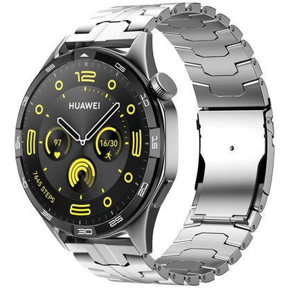 For Huawei Watch GT 4 46mm / Watch 4 / 4 Pro / GT / Samsung Galaxy Watch3 45mm Titanium Alloy Strap 22mm Safety Buckle Watch Band