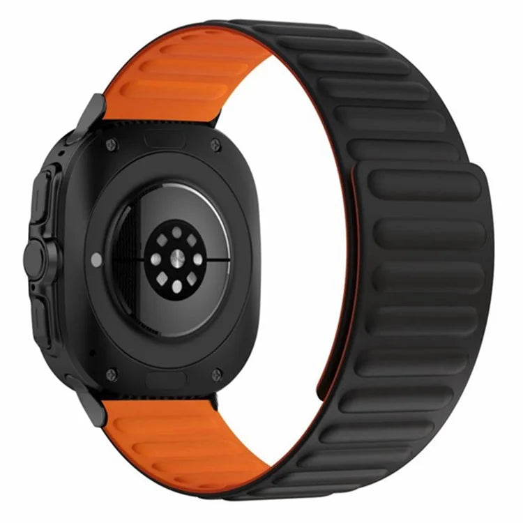 For Samsung Galaxy Watch Ultra 47mm Magnetic Silicone Watch Strap Replacement