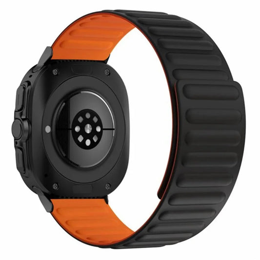 For Samsung Galaxy Watch Ultra 47mm Magnetic Silicone Watch Strap Replacement