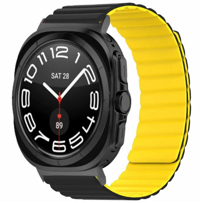 For Samsung Galaxy Watch Ultra 47mm Magnetic Silicone Watch Strap Replacement