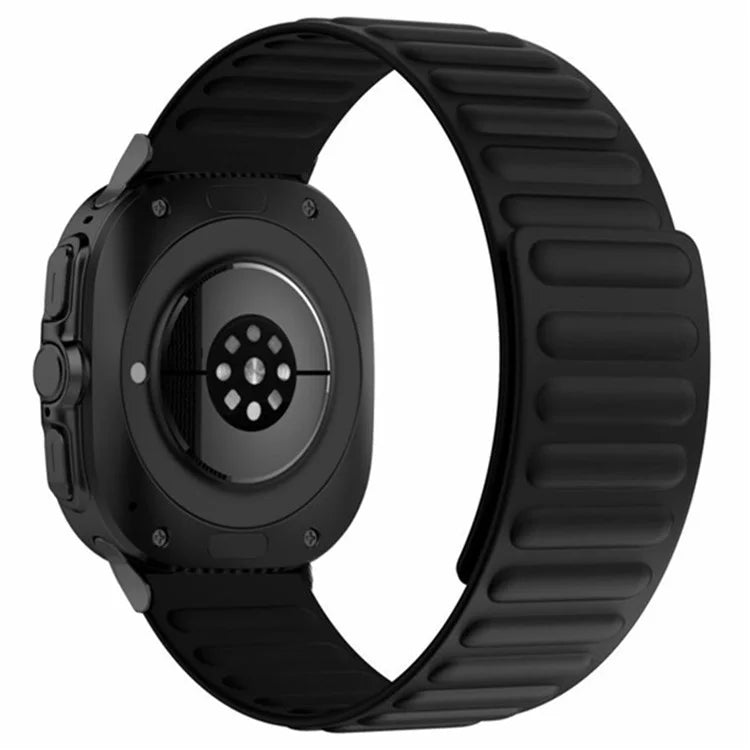 For Samsung Galaxy Watch Ultra 47mm Magnetic Silicone Watch Strap Replacement