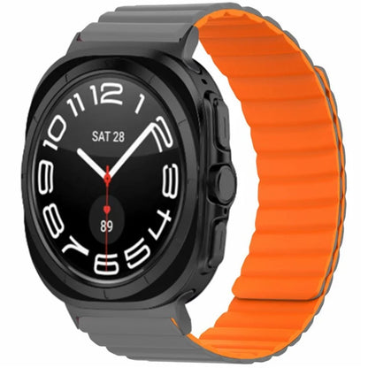 For Samsung Galaxy Watch Ultra 47mm Magnetic Silicone Watch Strap Replacement