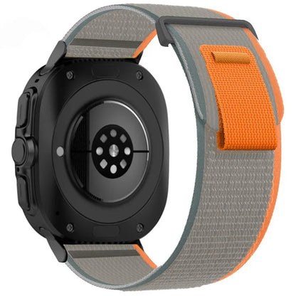 For Samsung Galaxy Watch Ultra 47mm Nylon Watch Band Adjustable Loop Fastener Strap