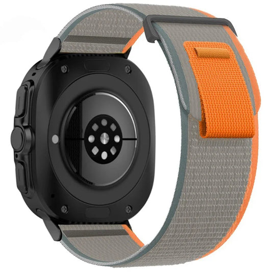For Samsung Galaxy Watch Ultra 47mm Nylon Watch Band Adjustable Loop Fastener Strap
