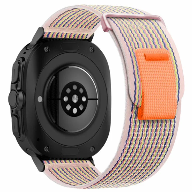 For Samsung Galaxy Watch Ultra 47mm Nylon Watch Band Adjustable Loop Fastener Strap