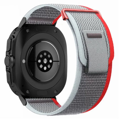 For Samsung Galaxy Watch Ultra 47mm Nylon Watch Band Adjustable Loop Fastener Strap
