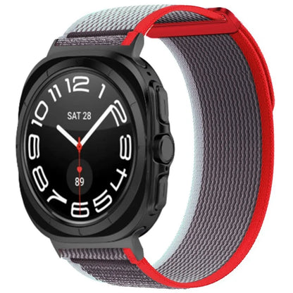 For Samsung Galaxy Watch Ultra 47mm Nylon Watch Band Adjustable Loop Fastener Strap