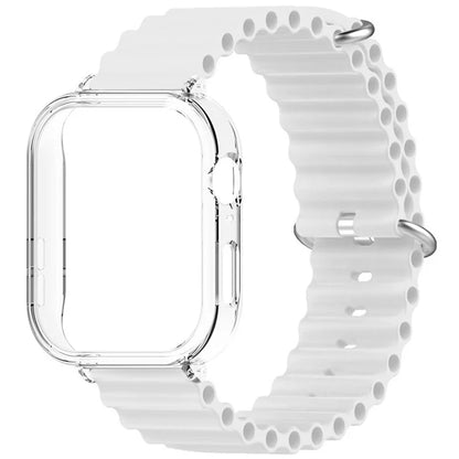 For Huawei Watch Fit 3 Silicone Strap Sports Watch Band with Transparent PC Case