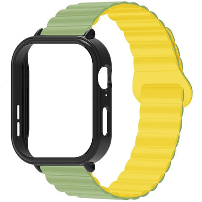 For Huawei Watch Fit 3 Silicone Strap Magnetic Watch Band with Black PC Watch Case