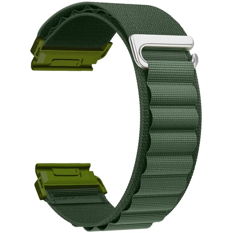 For Garmin Fenix 7 / 7 Pro / 5 Watch Band 22mm Quick Release C Buckle Nylon Watch Strap