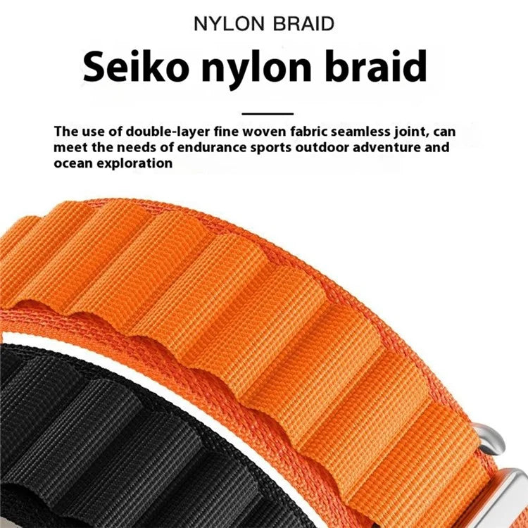 For Garmin Fenix 7X Pro / 7X Watch Band 26mm Quick Release C Buckle Nylon Watch Strap