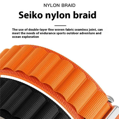 For Garmin Fenix 7X Pro / 7X Watch Band 26mm Quick Release C Buckle Nylon Watch Strap