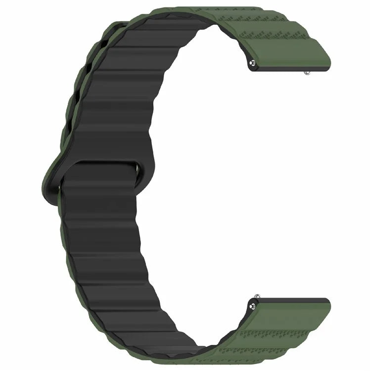 For Huawei Watch GT 4 41mm / Asus Zenwatch 3 WI503Q / Garmin Forerunner 265S Magnetic Strap 18mm Universal Silicone Watch Band