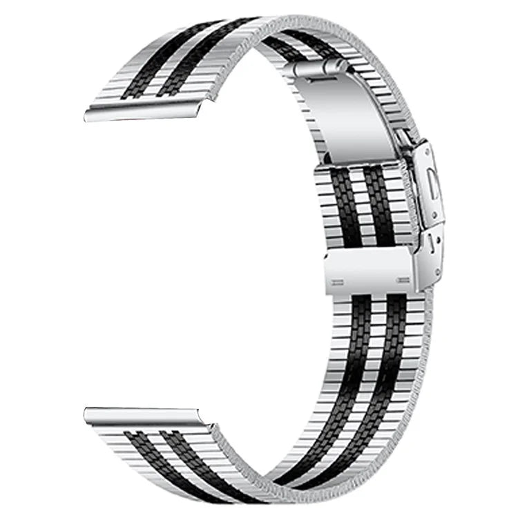 For TicWatch GTX Watch Strap Five-Bead Stainless Steel Replacement Wrist Band