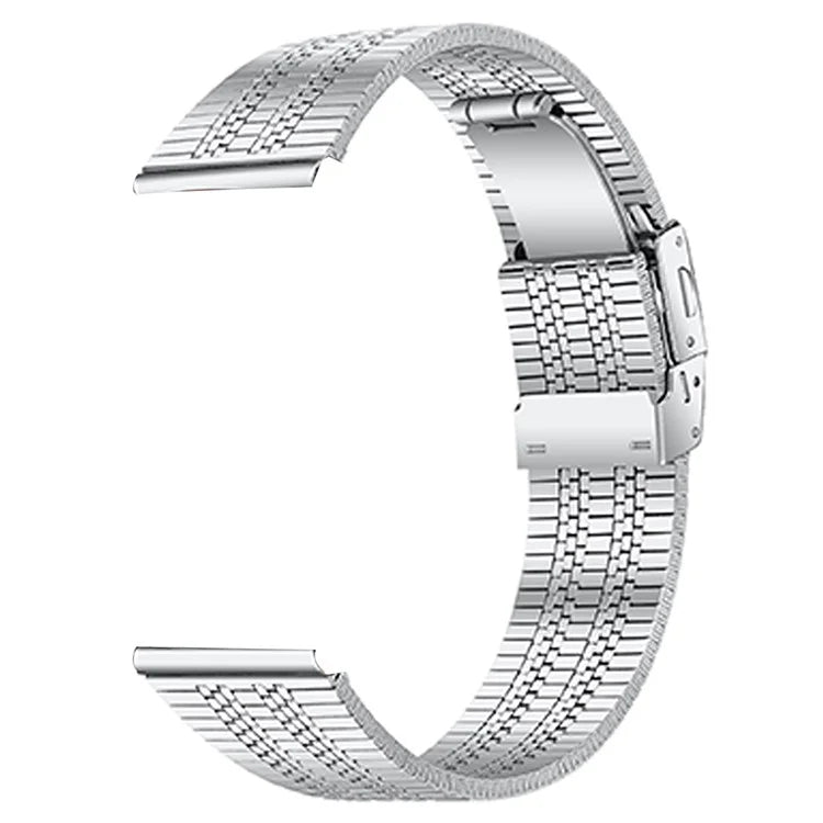 For Huawei Watch GT 42mm / 46mm Stainless Steel Band Replacement Watch Strap, Silver