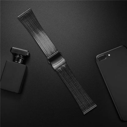 For Honor Watch Dream Watch Band Wrist Strap 316L Stainless Steel - Black