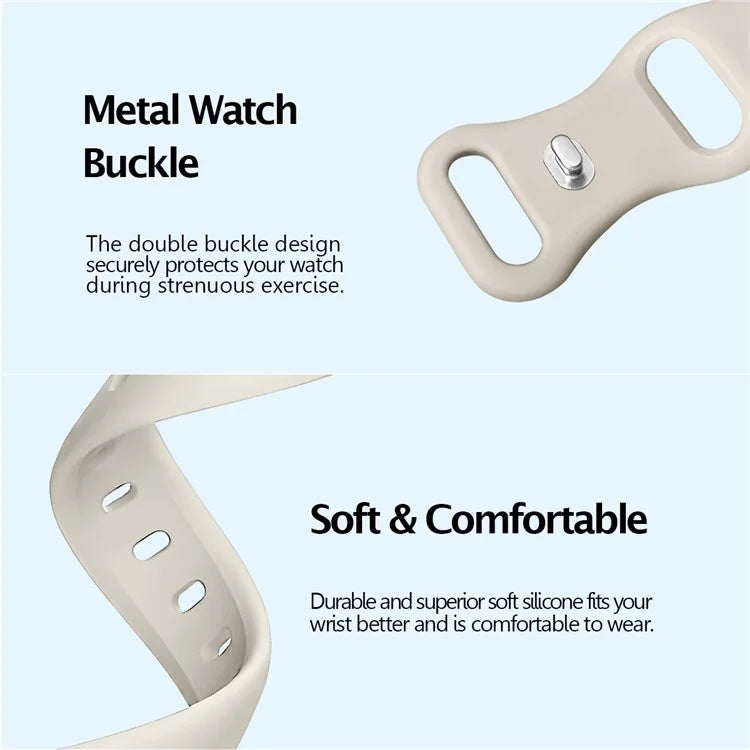 For Apple Watch Series 10 42mm / 9 8 7 41mm / SE (2023) SE (2022) SE 6 5 4 40mm / 3 2 1 38mm Watch Band Silicone Strap