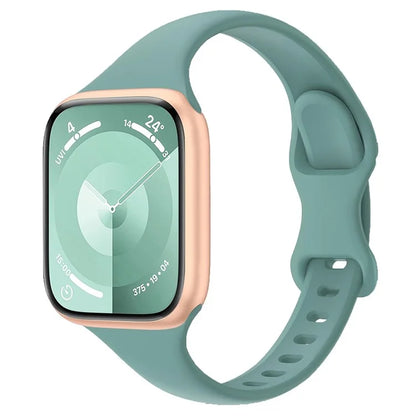 For Apple Watch Series 10 42mm / 9 8 7 41mm / SE (2023) SE (2022) SE 6 5 4 40mm / 3 2 1 38mm Watch Band Silicone Strap